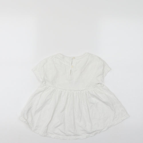 NEXT Girls White   T-Shirt Dress  Size 5 Years