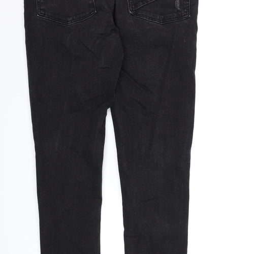 Ringspun Mens Black  Denim Skinny Jeans  L32 in