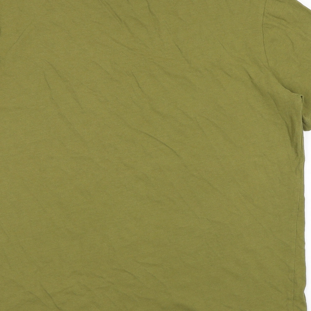 Champion Mens Green    T-Shirt Size M