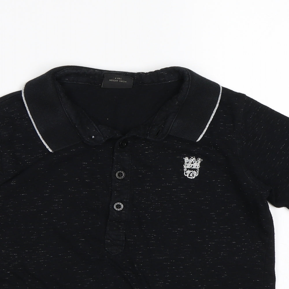 NEXT Boys Black   Basic Polo Size 6 Years