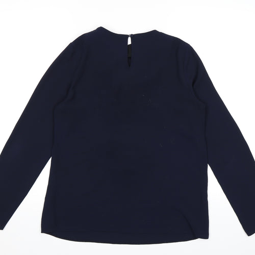 Dorothy Perkins Womens Blue  Chiffon Basic Blouse Size 8