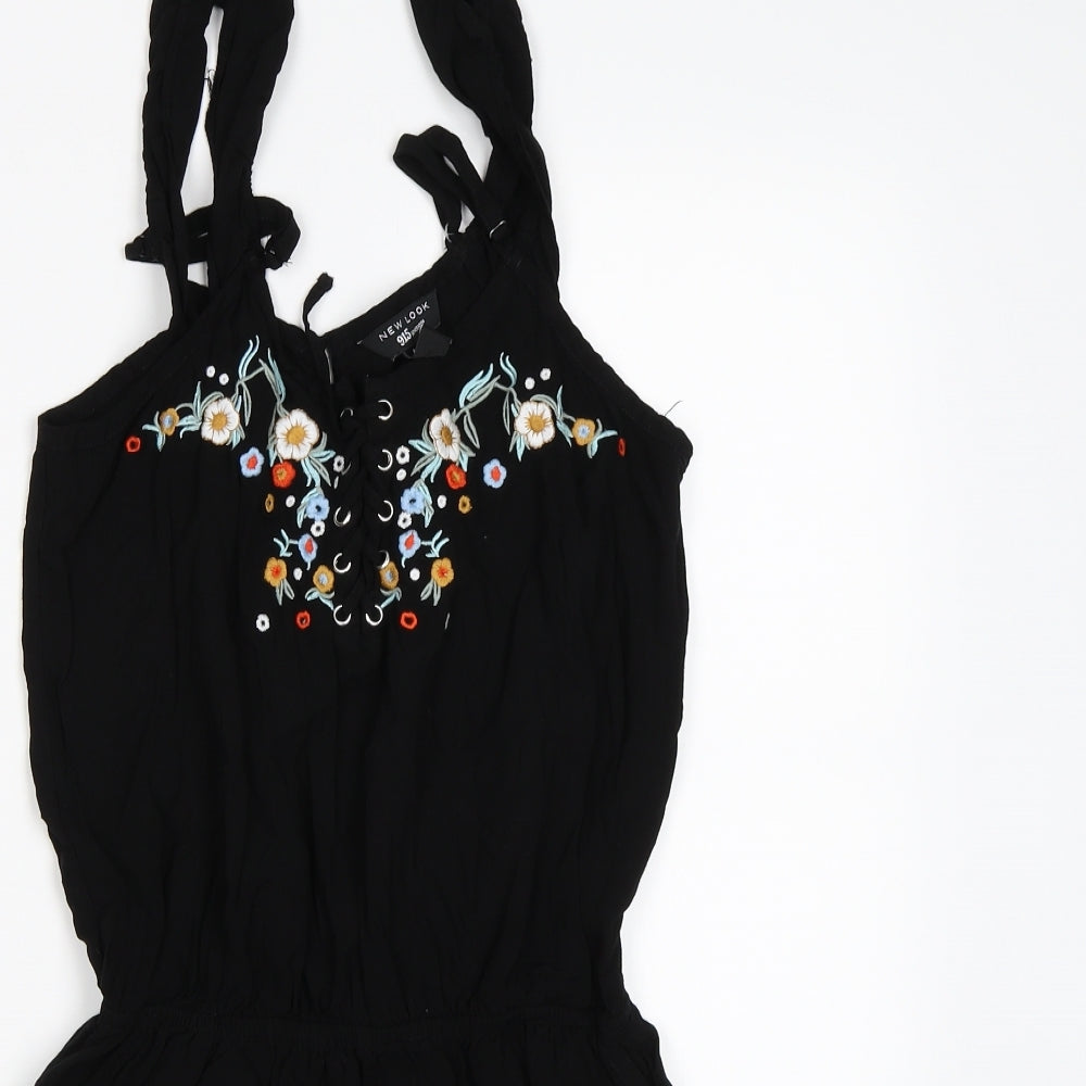 New Look Girls Black   Playsuit One-Piece Size 13 Years