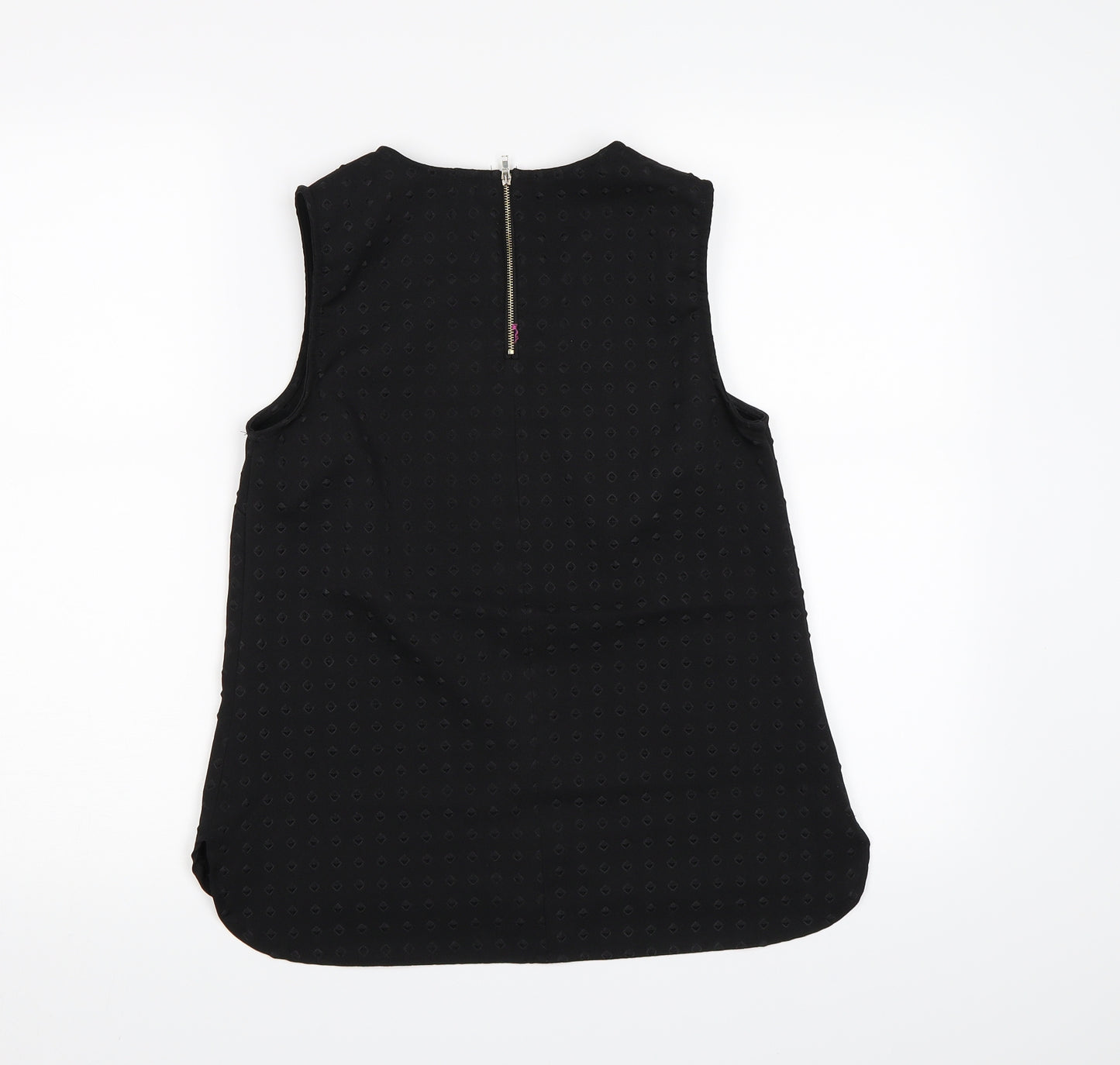 New Look Womens Grey Polka Dot Rayon Basic Tank Size 8