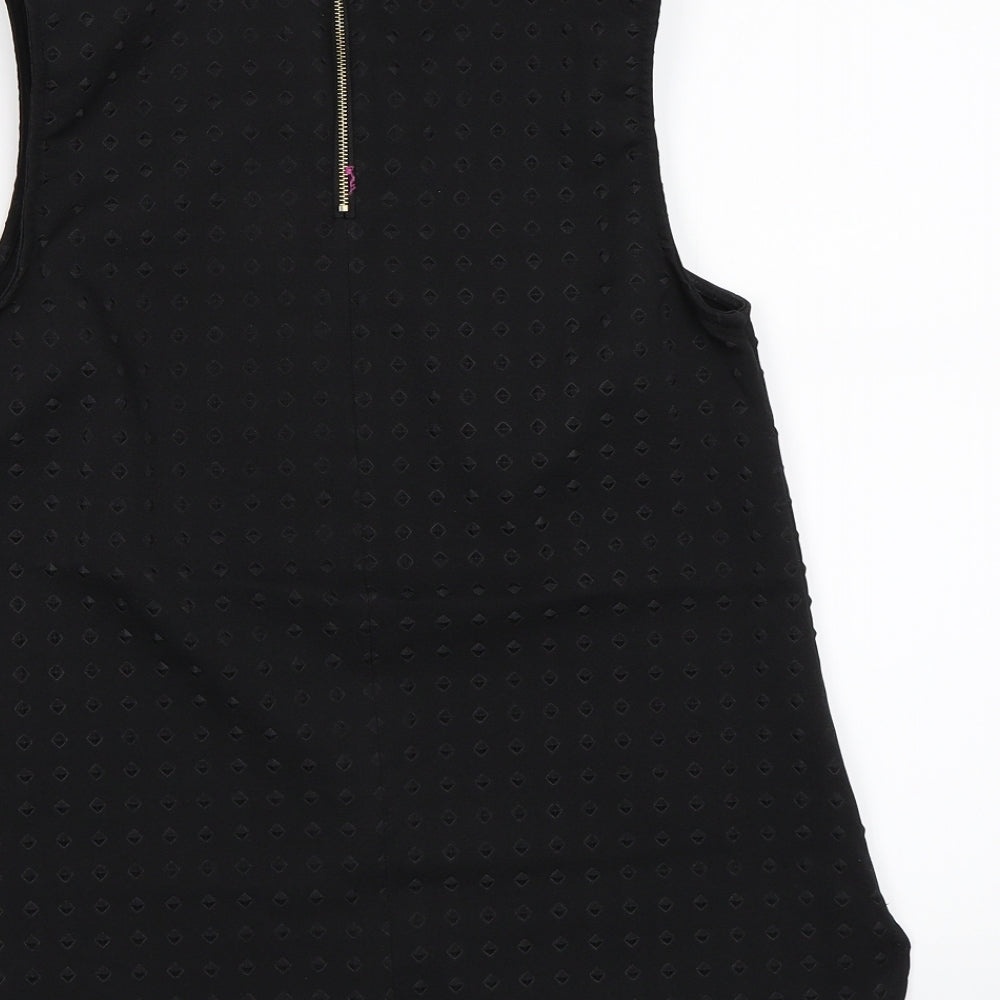 New Look Womens Grey Polka Dot Rayon Basic Tank Size 8