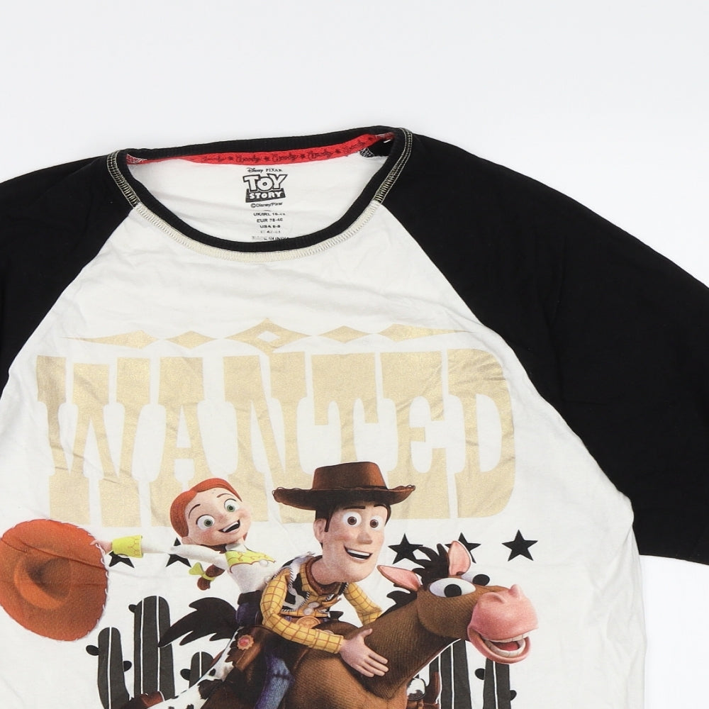 Toy Story Womens White   Top Pyjama Top Size 10  - Toy Story