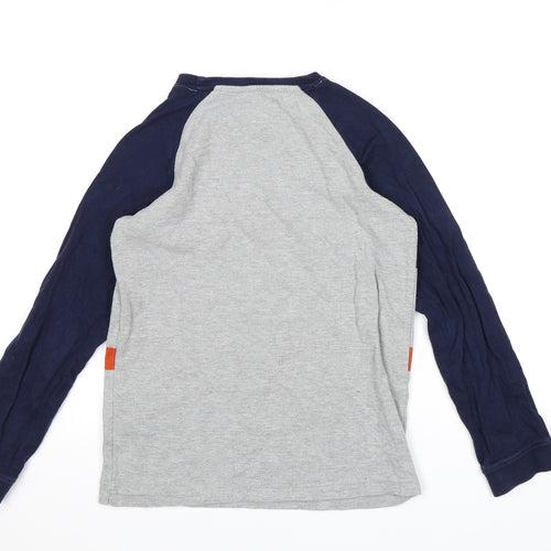 MANTARAY Boys Grey  Knit Pullover Jumper Size 9-10 Years