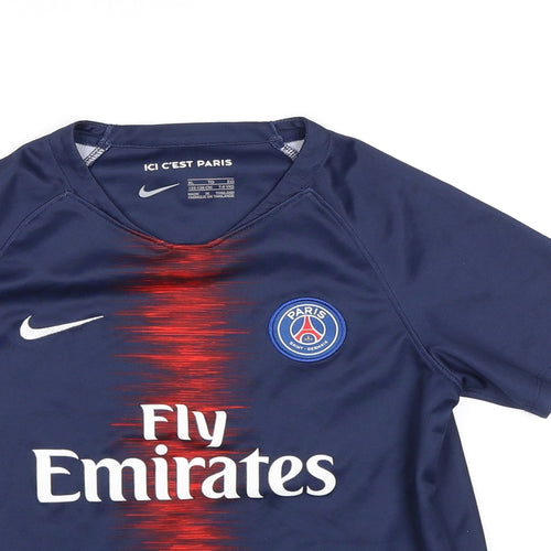 Nike Boys Blue   Basic T-Shirt Size 7-8 Years  - PSG Football Club