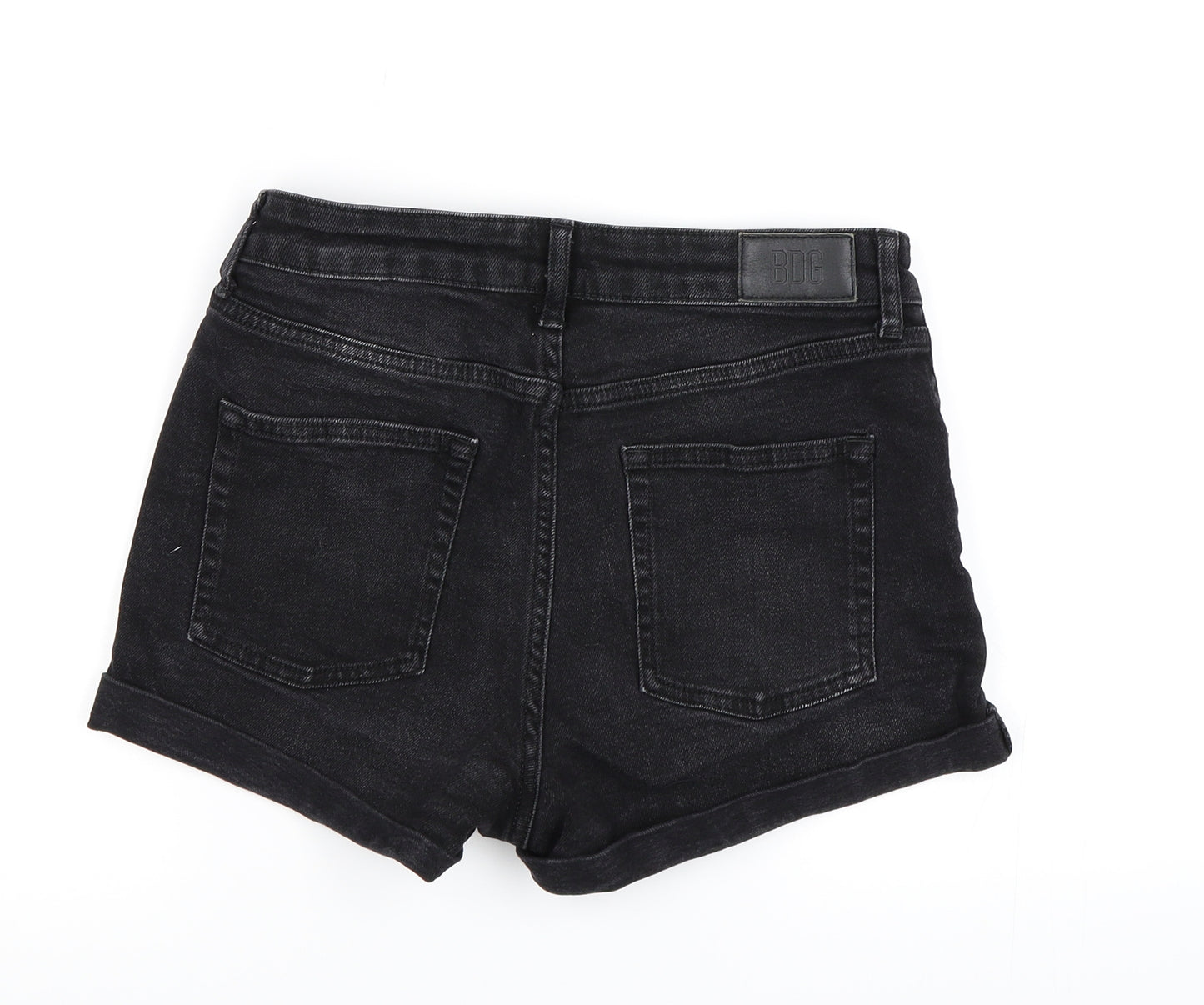 Urban Outfitters Womens Black  Denim Hot Pants Shorts