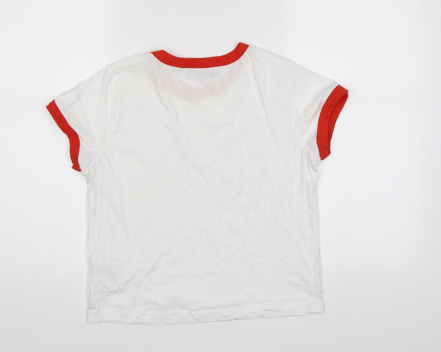 Brave Soul Womens White   Basic T-Shirt Size M