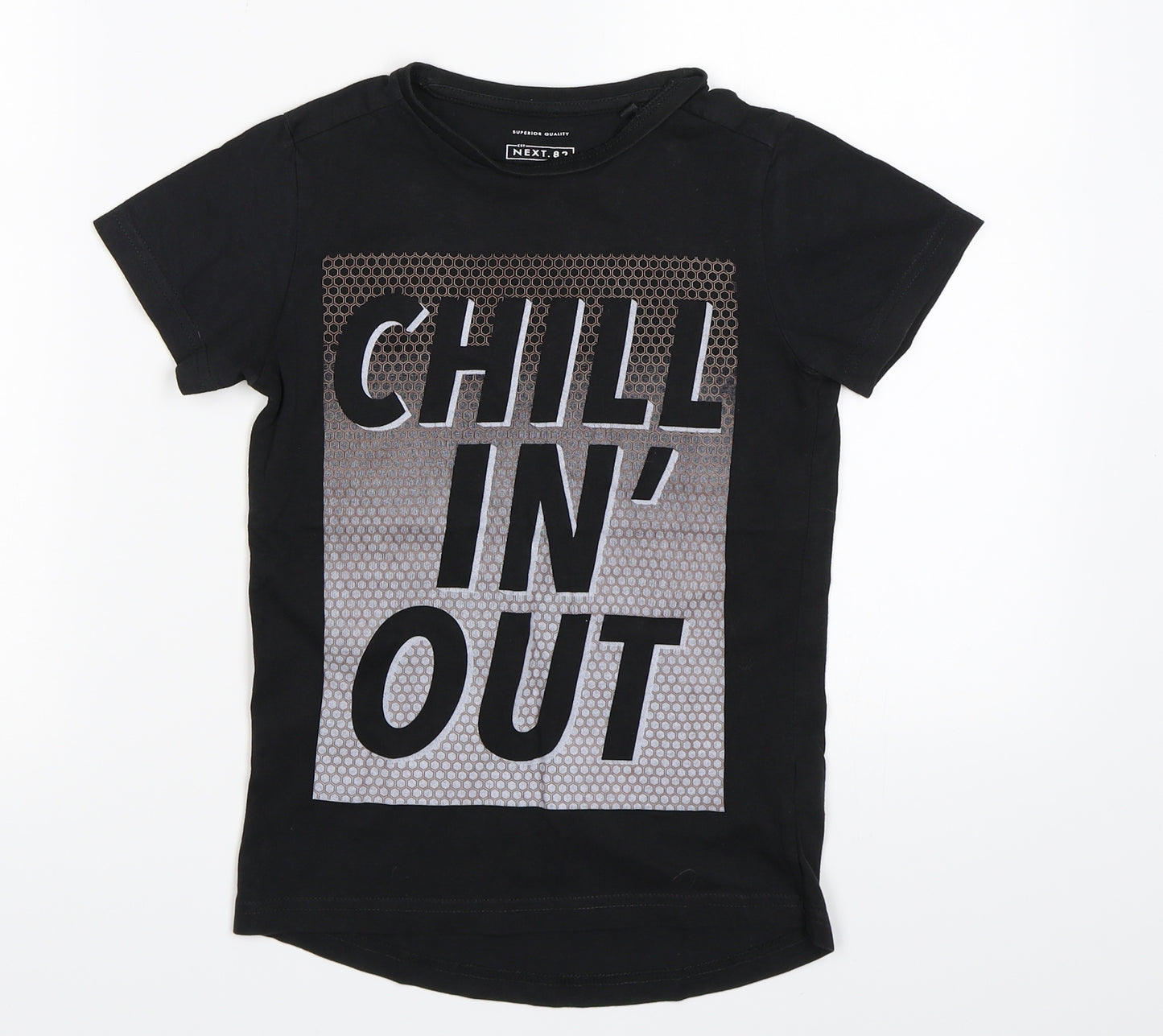 NEXT Boys Black   Basic T-Shirt Size 6 Years