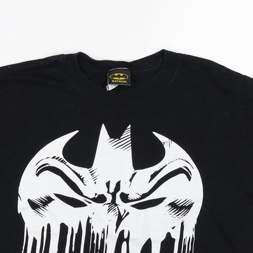 Gildan Womens Black   Cropped T-Shirt Size S  - Batman