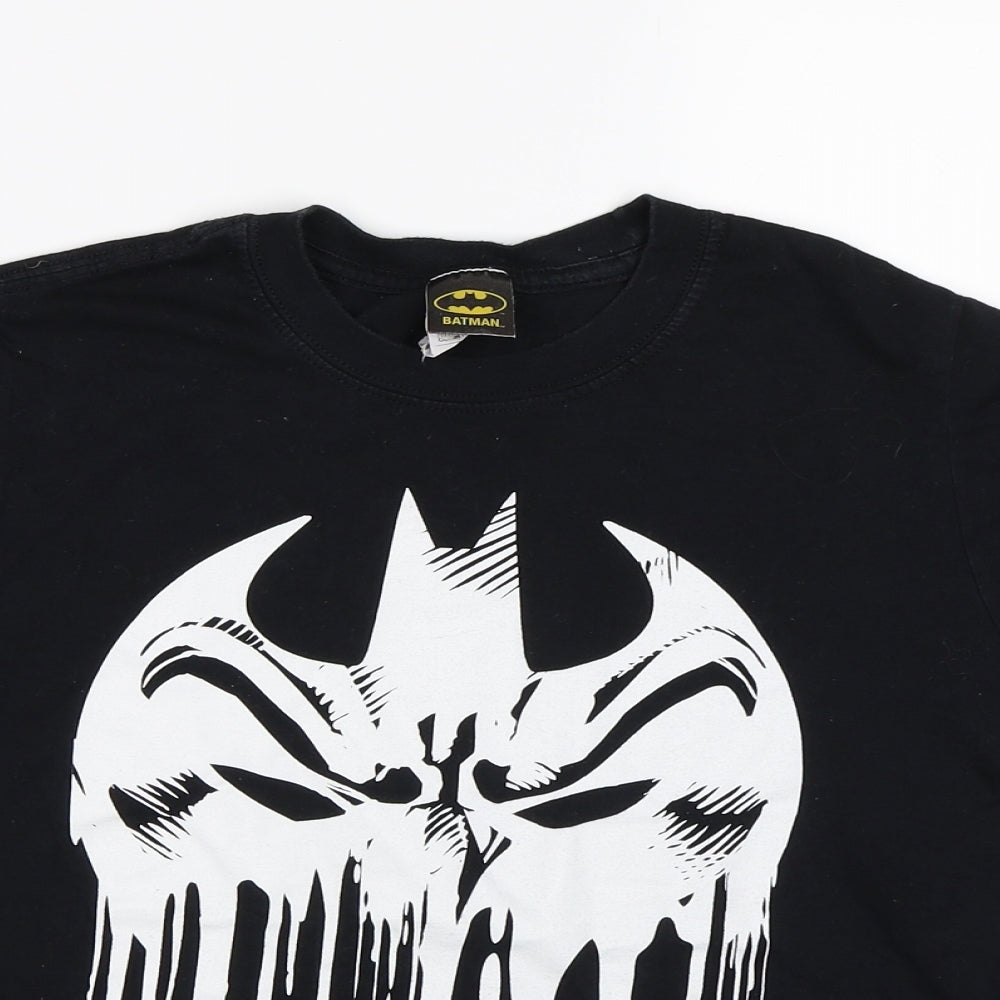 Gildan Womens Black   Cropped T-Shirt Size S  - Batman