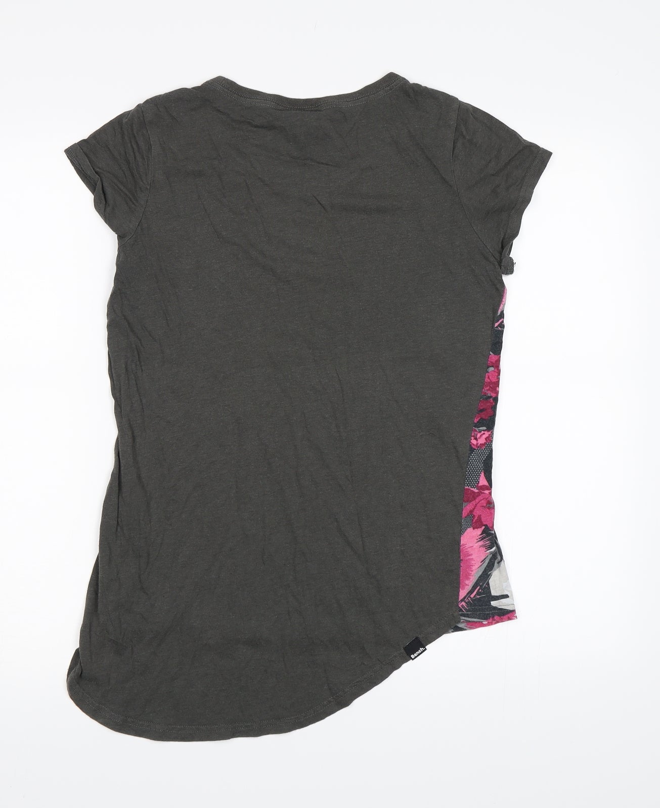 Bench Womens Grey Floral  Basic T-Shirt Size S