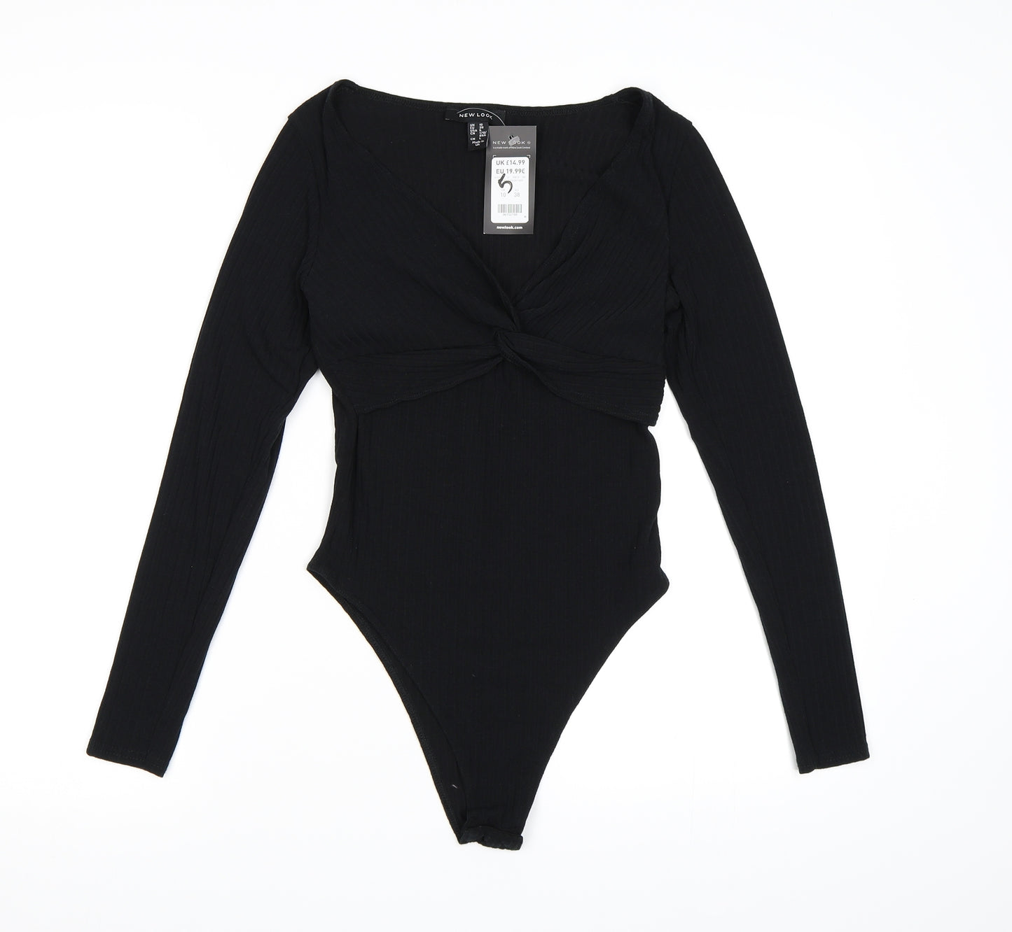 New Look Womens Black   Bodysuit One-Piece Size 10