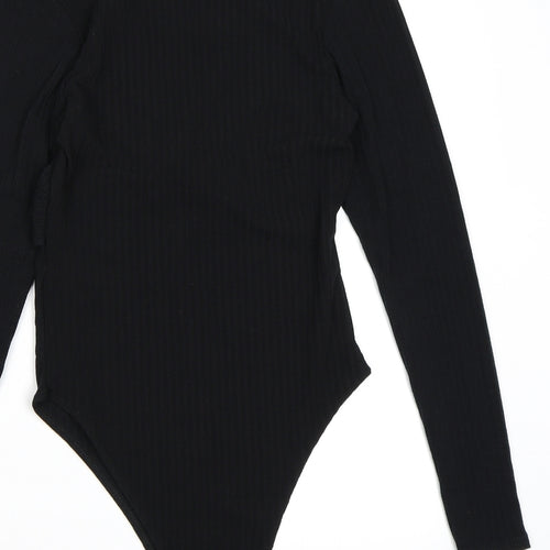 New Look Womens Black   Bodysuit One-Piece Size 10