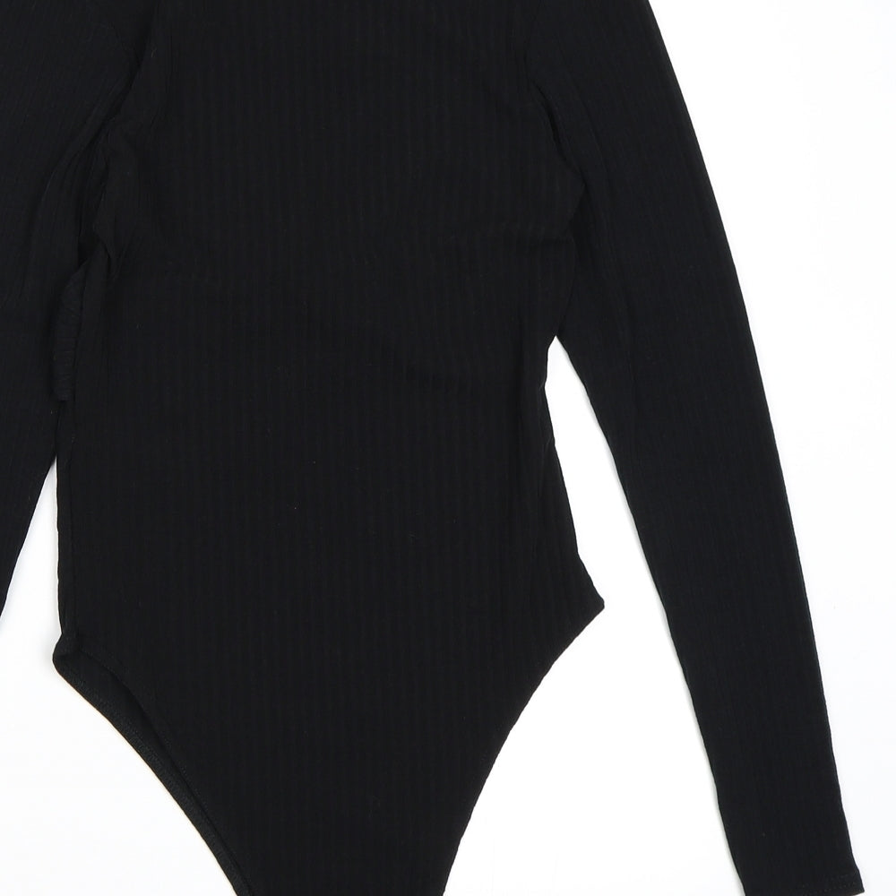 New Look Womens Black   Bodysuit One-Piece Size 10