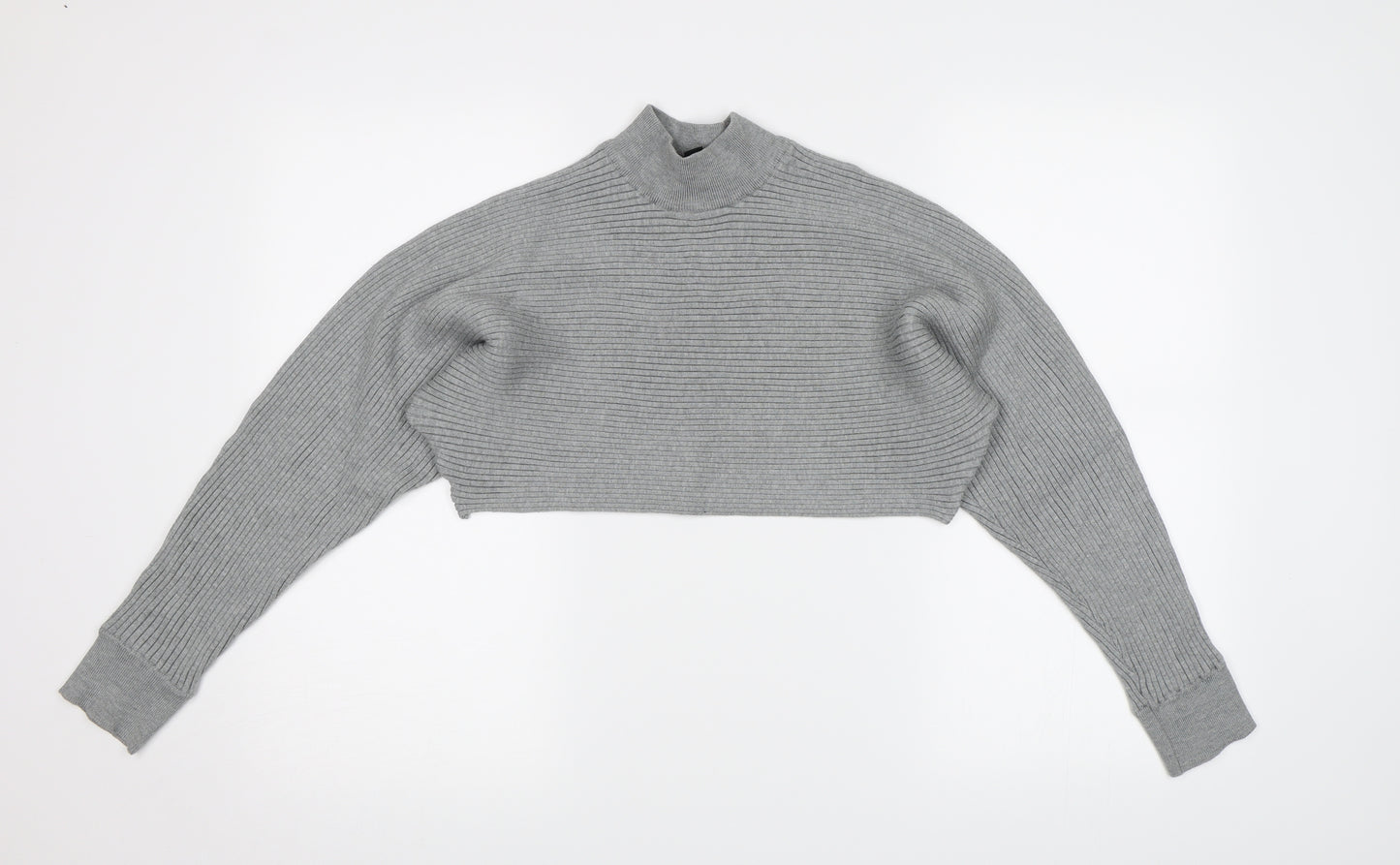 New Look Womens Grey  Knit Pullover Jumper Size S