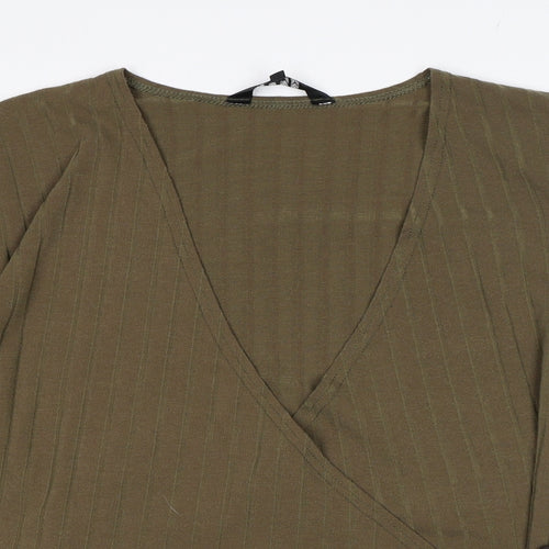Envy Womens Green   Wrap Blouse Size 18