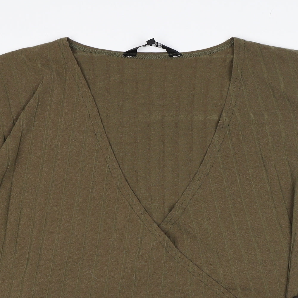 Envy Womens Green   Wrap Blouse Size 18