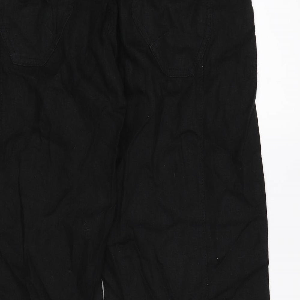 NEXT Womens Black   Trousers  Size 8 L26 in