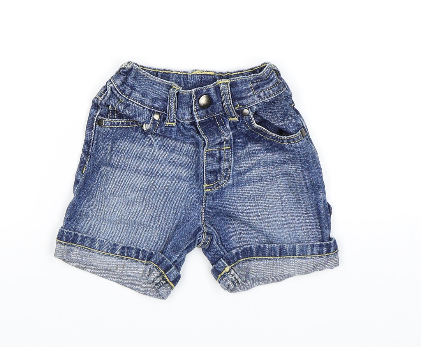 NEXT Boys Blue  Denim Cropped Trousers Size 6-9 Months  - shorts