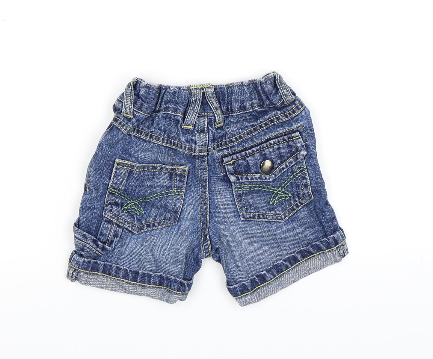 NEXT Boys Blue  Denim Cropped Trousers Size 6-9 Months  - shorts