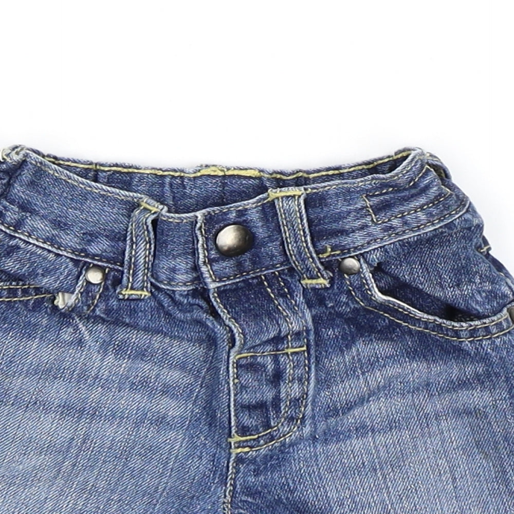 NEXT Boys Blue  Denim Cropped Trousers Size 6-9 Months  - shorts