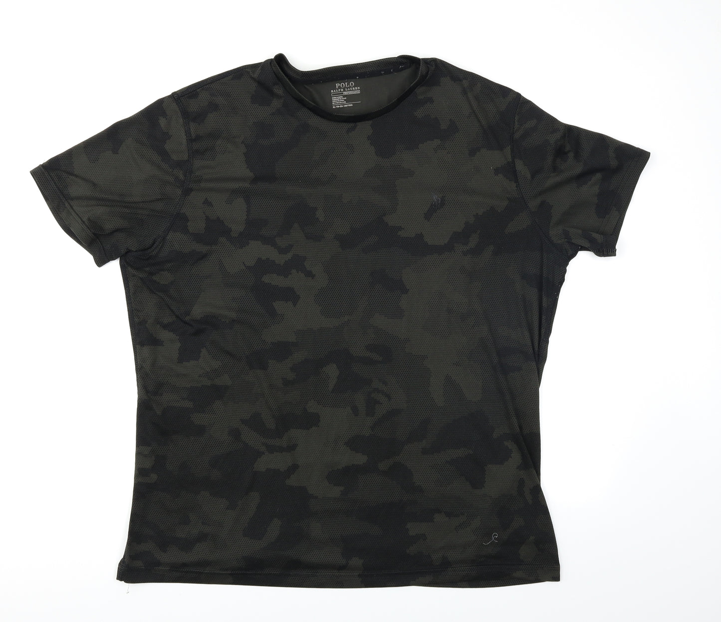 Ralph Lauren Mens Green Camouflage   T-Shirt Size XL