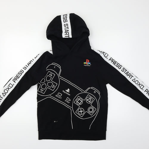 PlayStation Boys Black   Pullover Hoodie Size 14 Years  - Playstation