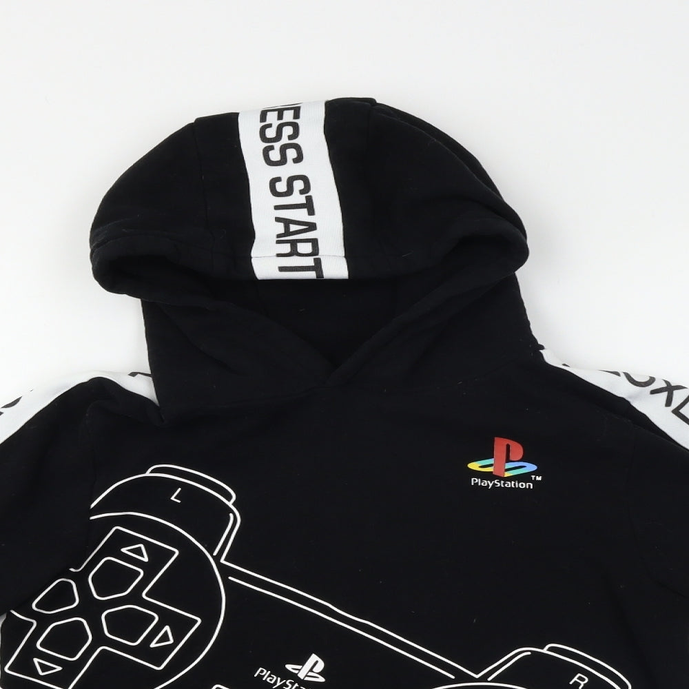 PlayStation Boys Black   Pullover Hoodie Size 14 Years  - Playstation
