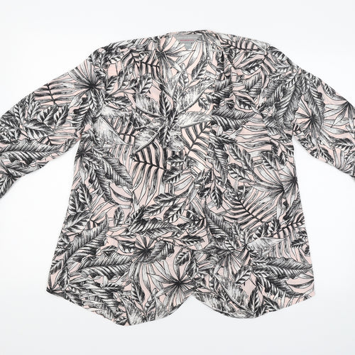 Dorothy Perkins Womens Pink Floral  Cardigan Jumper Size 10