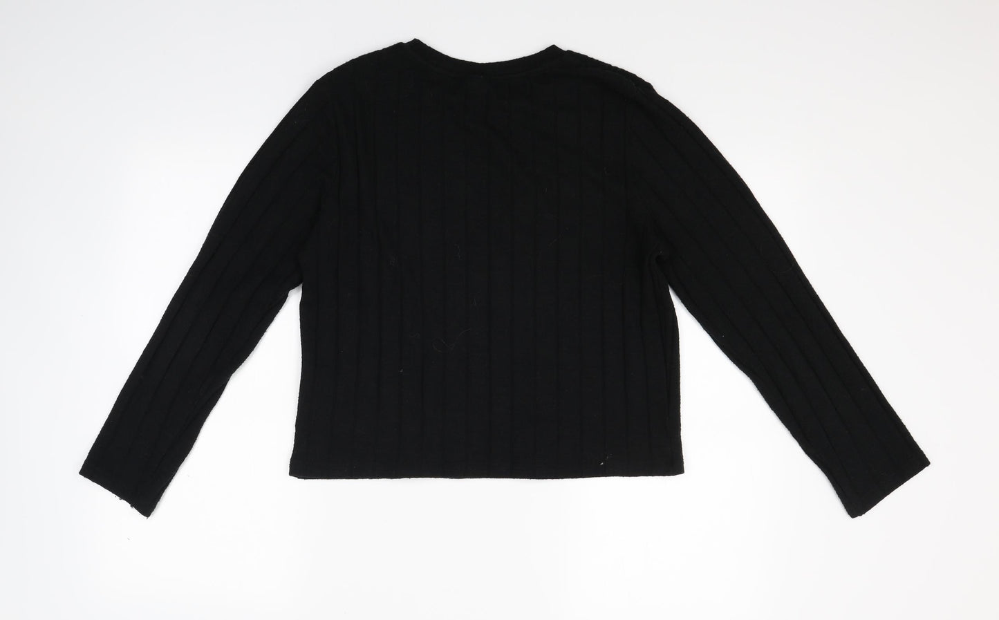 H&M Womens Black  Knit Pullover Jumper Size M