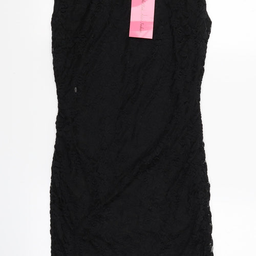 Adore Womens Black  Lace Mini  Size 10