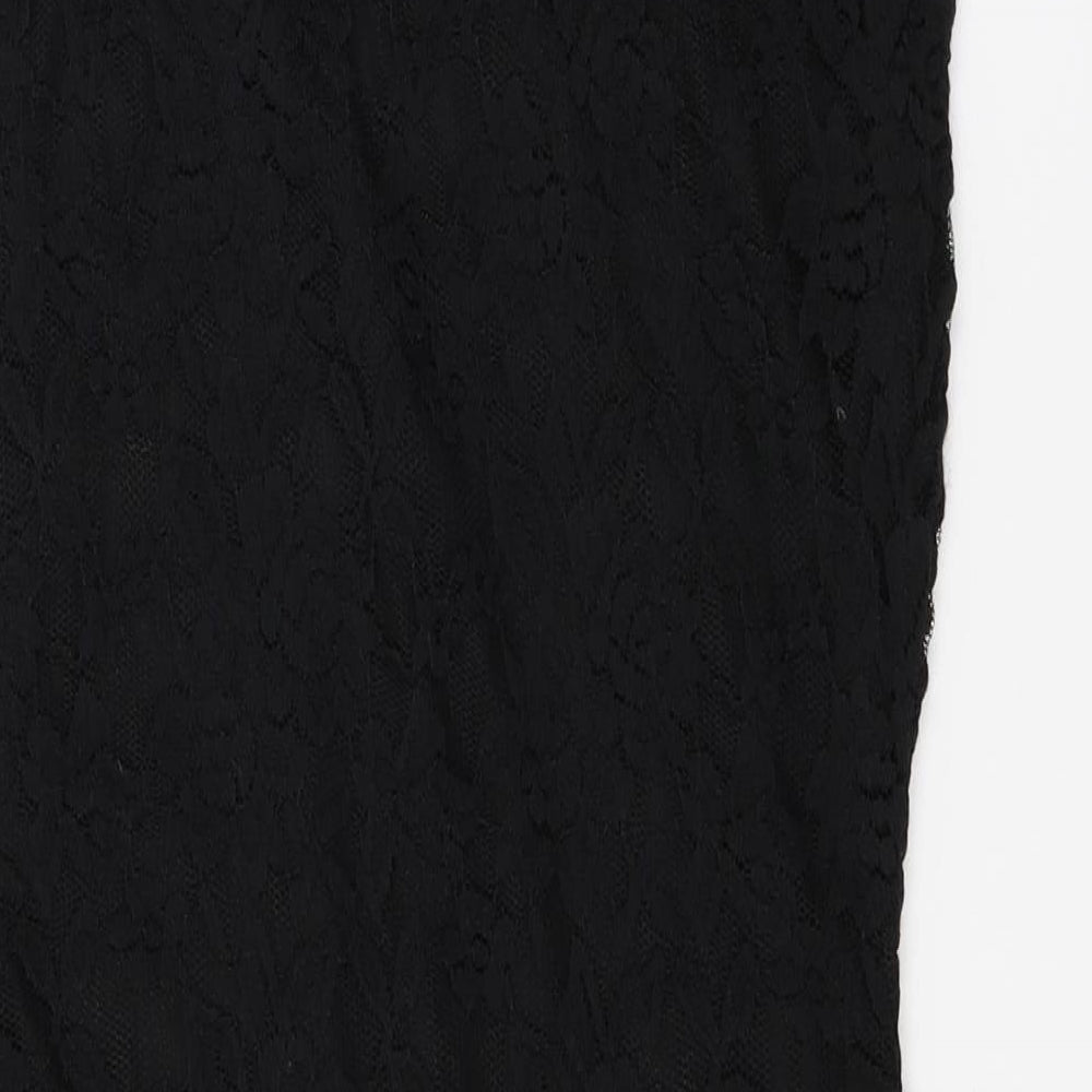 Adore Womens Black  Lace Mini  Size 10