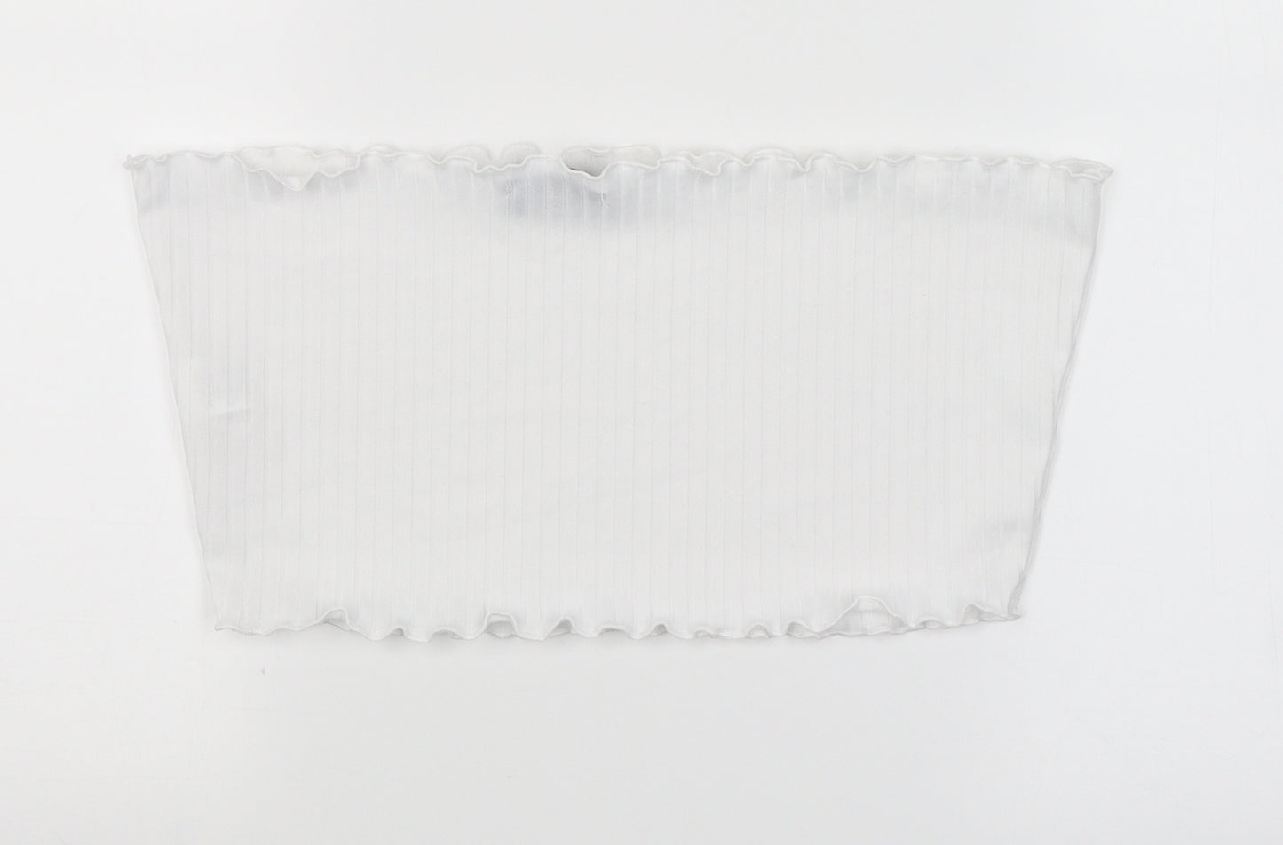 PRETTYLITTLETHING Womens White   Cropped Blouse Size 14