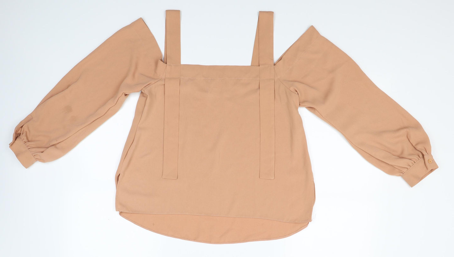 ASOS Womens Brown   Basic Blouse Size 10