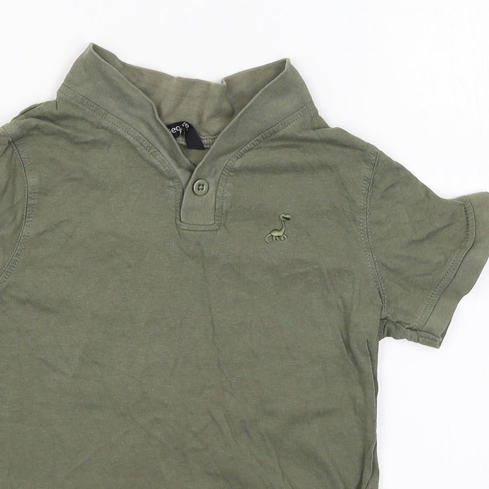 George Boys Green   Basic T-Shirt Size 3-4 Years  - DInosaur