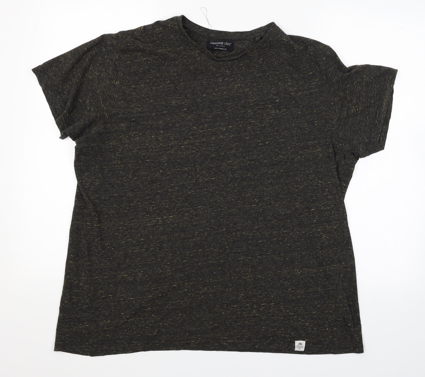 Cedar Wood State Mens Brown    T-Shirt Size 2XL