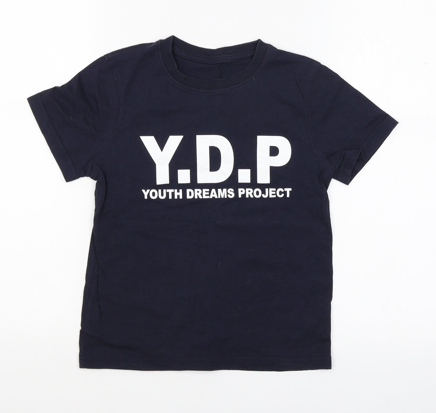 George Boys Blue   Basic T-Shirt Size 7-8 Years  - youth dreams project