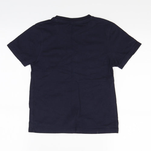 George Boys Blue   Basic T-Shirt Size 7-8 Years  - youth dreams project