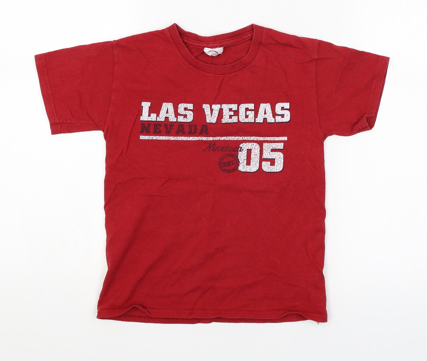 Delta Boys Red   Basic T-Shirt Size 5-6 Years  - Las Vegas