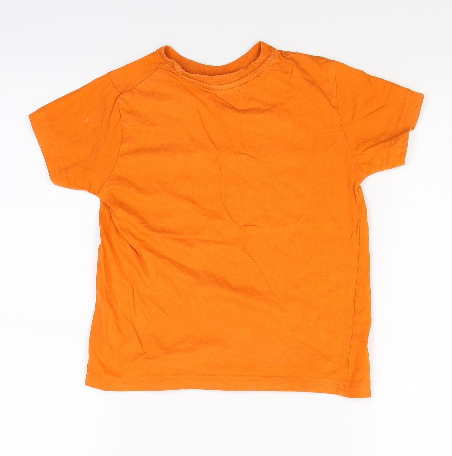 Primark Boys Orange   Basic T-Shirt Size 6-7 Years  - Legend