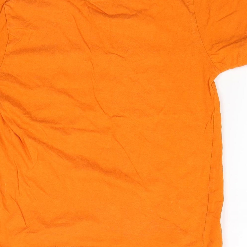 Primark Boys Orange   Basic T-Shirt Size 6-7 Years  - Legend