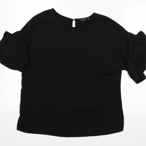 F&F Womens Black   Basic Blouse Size 8