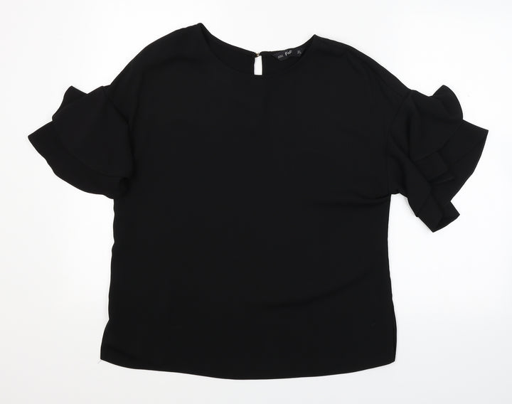 F&F Womens Black   Basic Blouse Size 8