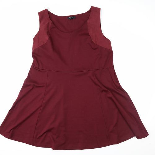newlook Womens Red   Skater Dress  Size 24