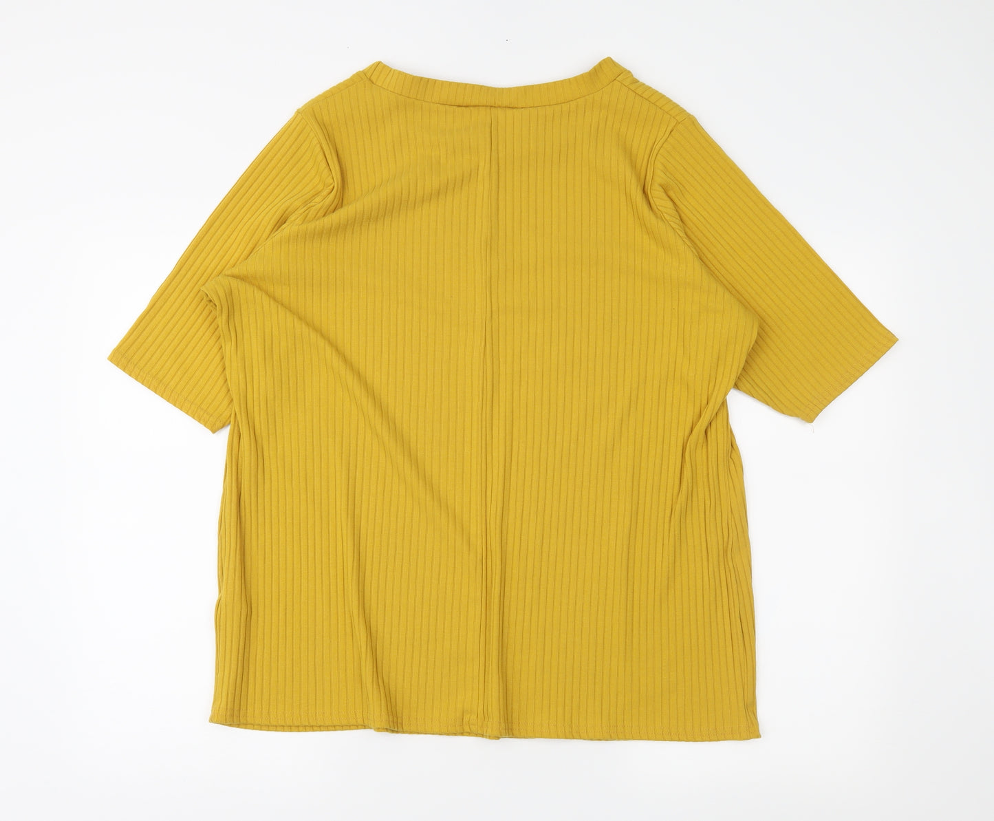 Yours Womens Yellow   Tunic T-Shirt Size 24