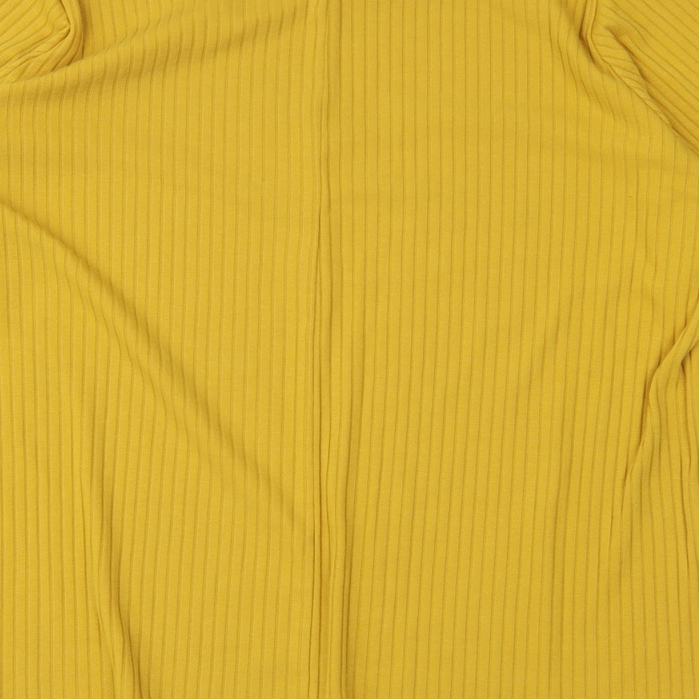 Yours Womens Yellow   Tunic T-Shirt Size 24