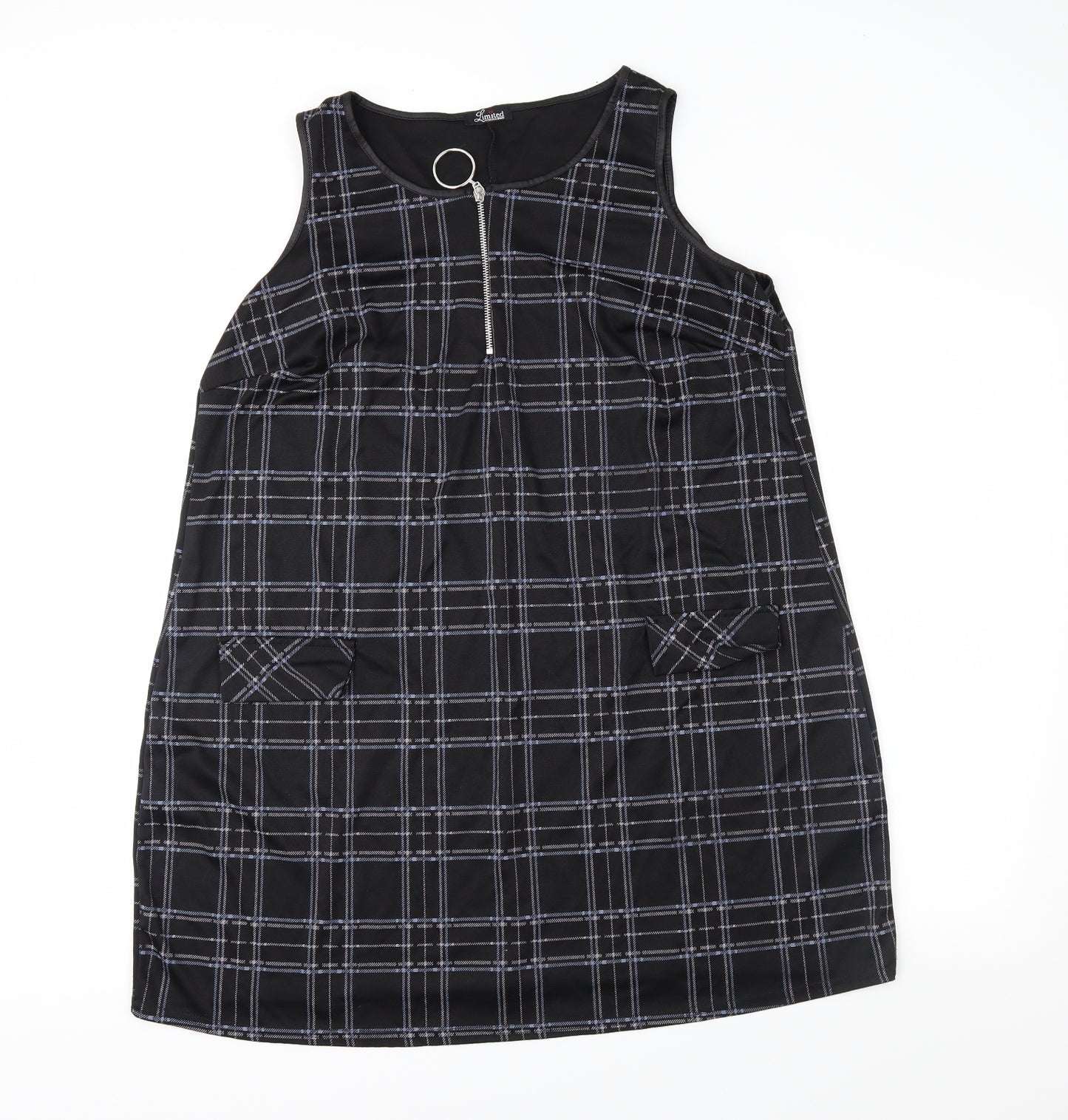 Yours Womens Black Plaid  Pencil Dress  Size 20