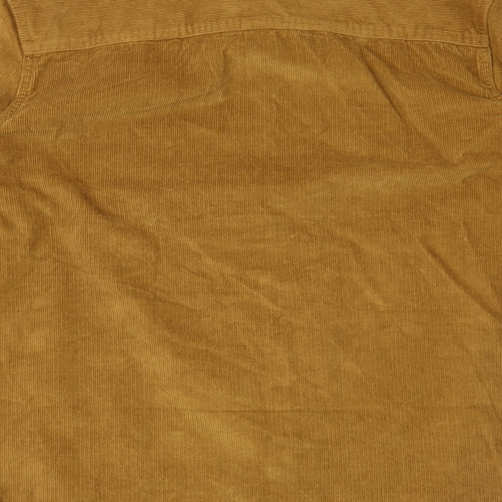Skovde Mens Brown    Button-Up Size M